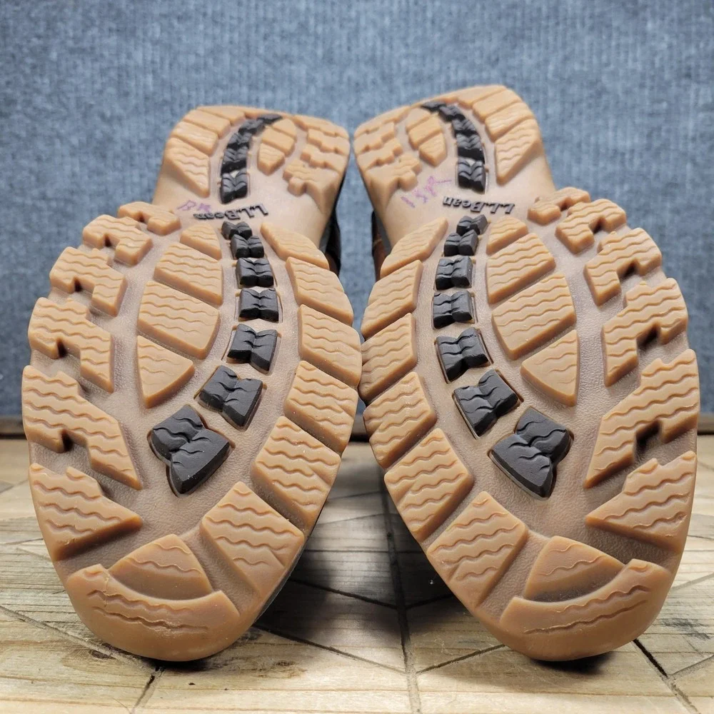 L.L. Bean Storm Chaser 5 Mens 8.5 M Duck Boots Brown Leather Primaloft Tek 2.5